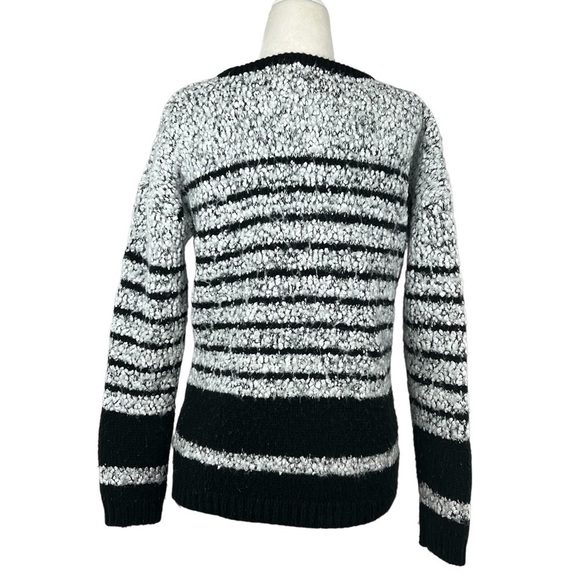 calvin KLEIN CHUNKY COZY STRIPED PULL-OVER WOMEN'S SWEATER - Picture 5 of 7
